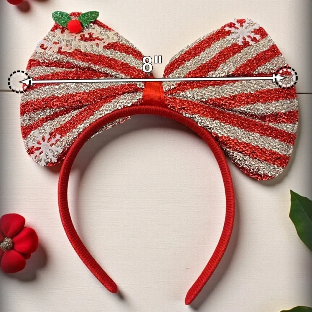 Minnie Mouse Merry Christmas Snow Flake